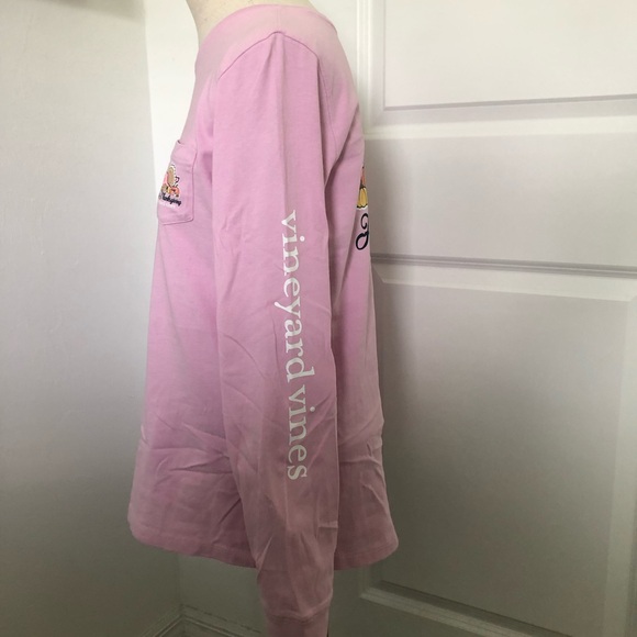 Vineyard Vines Pink Thanksgiving Long Sleeve Tee - Picture 3 of 5